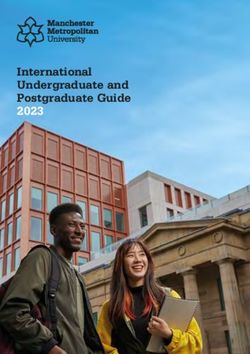 International Undergraduate and Postgraduate Guide 2023 - MANCHESTER METROPOLITAN UNIVERSITY