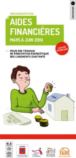 AIDES FINANCIÈRES MARS À JUIN 2019 - RÉGLEMENTATION POUR DES TRAVAUX DE RÉNOVATION ÉNERGÉTIQUE DES LOGEMENTS EXISTANTS