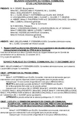 REUNION CONJOINTE DU CONSEIL COMMUNAL ET DE L'ACTION SOCIALE