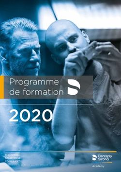 2020 Programme de formation - Dentsply Sirona