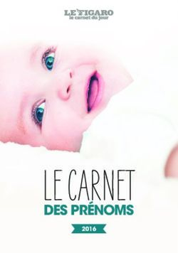 LE CARNET DES PR&Eacute;NOMS - Le Figaro