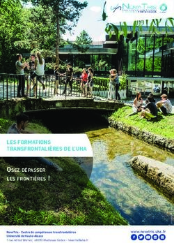 LES FORMATIONS TRANSFRONTALIÈRES DE L'UHA - Osez dépasser les frOntières ! www.novatris.uha.fr