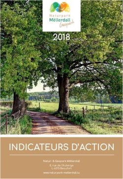 INDICATEURS D'ACTION 2018 - Natur- & Geopark Mëllerdall 8, rue de l'Auberge L-6315 Beaufort - Naturpark Mellerdall