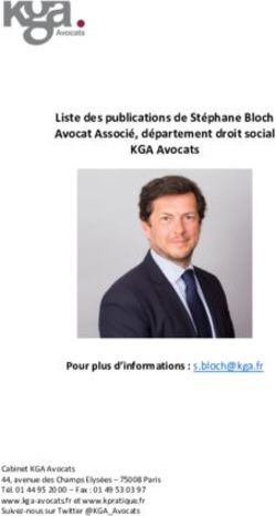 Liste des publications de St&eacute;phane Bloch Avocat Associ&eacute;, d&eacute;partement droit social KGA Avocats