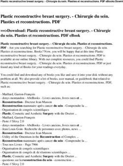 Plastic reconstructive breast surgery - Chirurgie du sein. Plasties et reconstructions. PDF