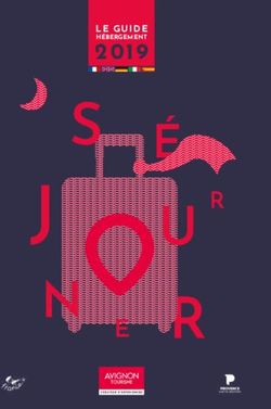 2019 LE GUIDE - Avignon Tourisme