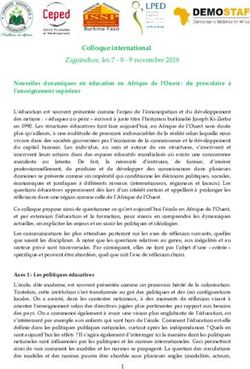 Colloque international - Ziguinchor, les novembre 2018 - Calenda