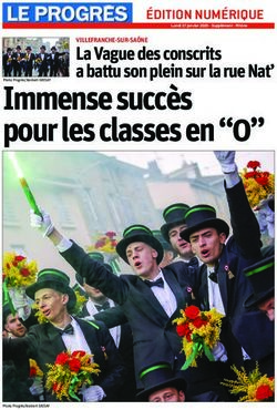 Immense succ&egrave;s pour les classes en "0" - La Vague des conscrits a battu son plein sur la rue Nat' - Le Progr&egrave;s