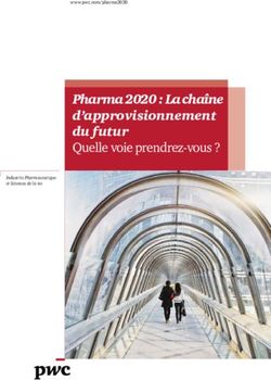 PHARMA 2020 : LA CHAÎNE D'APPROVISIONNEMENT DU FUTUR QUELLE VOIE PRENDREZ-VOUS ? - PWC