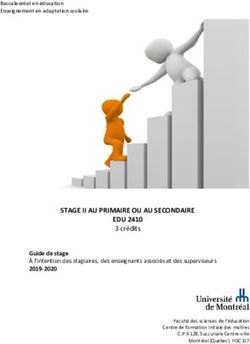 STAGE II AU PRIMAIRE OU AU SECONDAIRE - Faculté des ...