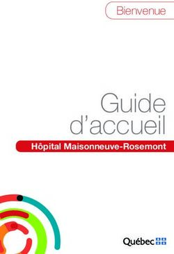 Guide d'accueil Bienvenue - Hôpital Maisonneuve-Rosemont - CIUSSS de l'Est-de-l'Île-de-Montréal