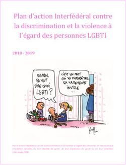 Plan d'action Interfédéral contre la discrimination et la violence à l'égard des personnes LGBTI - Fedweb