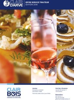 OFFRE SERVICE TRAITEUR EDITION 2018 - Clair Bois