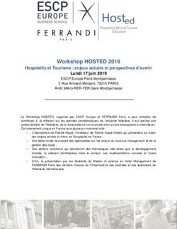 Workshop HOSTED 2019 Hospitality et Tourisme : enjeux actuels et perspectives d'avenir Lundi 17 juin 2019 - ESCP Europe