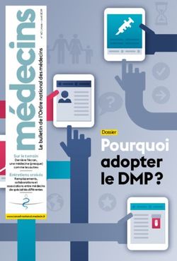 Le DMP ? Dossier Pourquoi - Conseil national de l'Ordre