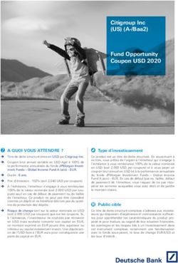 Citigroup Inc (US) (A-/Baa2) Fund Opportunity Coupon USD 2020 - Deutsche Bank