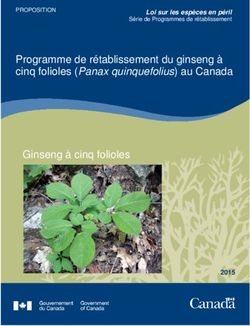 Programme de rétablissement du ginseng à cinq folioles (Panax quinquefolius) au Canada Ginseng à cinq folioles - Loi sur les espèces en péril