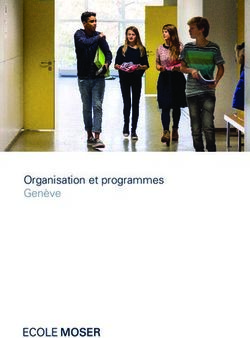 Organisation et programmes Genève - Ecole Moser