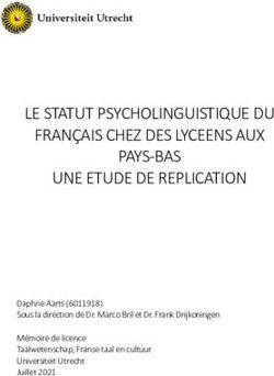 LE STATUT PSYCHOLINGUISTIQUE DU FRAN&Ccedil;AIS CHEZ DES LYCEENS AUX PAYS-BAS UNE ETUDE DE REPLICATION