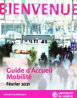 Guide d'Accueil Mobilit&eacute; - F&eacute;vrier 2021 - Universit&eacute; de Gen&egrave;ve