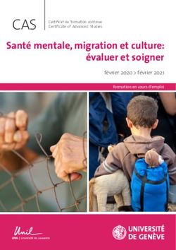 Santé mentale, migration et culture: évaluer et soigner - CAS Certificat de formation continue - Association des ...