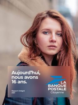 Aujourd'hui, nous avons 16 ans - Rapport intégré 2021 - La Banque Postale
