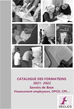 CATALOGUE DES FORMATIONS - 2021- 2022 Savoirs de Base Financement employeurs, OPCO, CPF