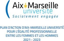 PLAN D'ACTION D'AIX-MARSEILLE UNIVERSIT&Eacute; POUR L'&Eacute;GALIT&Eacute; PROFESSIONNELLE ENTRE LES FEMMES ET LES HOMMES 2021 2023