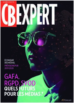 GAFA, RGPD, SVOD QUELS FUTURS POUR LES MÉDIAS ? - ÉCONOMIE DES MÉDIAS, PRÉVISIONS PUB - CB Expert
