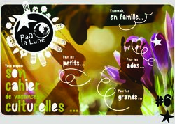 #6 SON CAHIER CULTURELLES - PAQ'LA LUNE