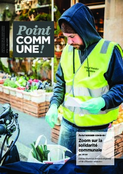 Zoom sur la solidarité communale - Point DOSSIER COVID-19 ! - Union des Communes ...
