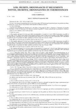 LOIS, DECRETS, ORDONNANCES ET REGLEMENTS WETTEN, DECRETEN, ORDONNANTIES EN VERORDENINGEN - refLex