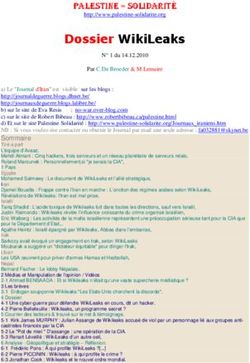 Dossier WikiLeaks PALESTINE - SOLIDARITÉ
