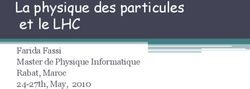 La physique des particules et le LHC - Farida Fassi Master de Physique Informatique Rabat, Maroc 24-27th, May, 2010