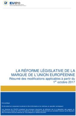 LA RÉFORME LÉGISLATIVE DE LA MARQUE DE L'UNION EUROPÉENNE - euipo