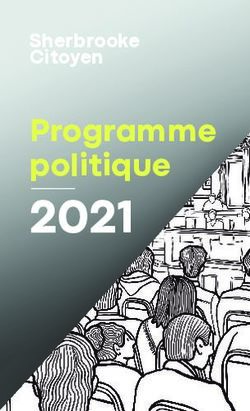 2021 Programme politique - Sherbrooke Citoyen