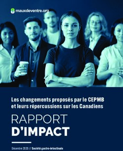 RAPPORT D'IMPACT Les changements proposés par le CEPMB et leurs répercussions sur les Canadiens - BadGut.org