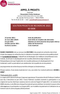 APPEL &Agrave; PROJETS - France Parkinson