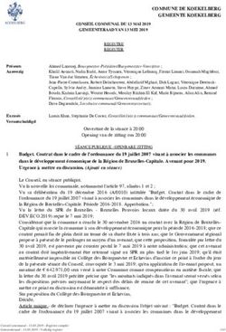 COMMUNE DE KOEKELBERG GEMEENTE KOEKELBERG