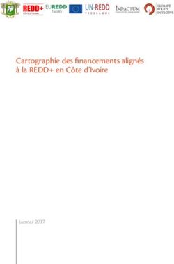 Cartographie des financements alignés à la REDD+ en Côte d'Ivoire - janvier 2017