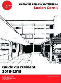Guide du r&eacute;sident 2018-2019 - Lucien Cornil Bienvenue &agrave; la cit&eacute; universitaire - Crous Aix Marseille Avignon