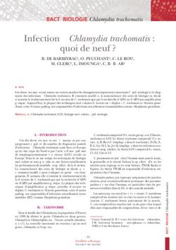 Infection &agrave; Chlamydia trachomatis : quoi de neuf ?