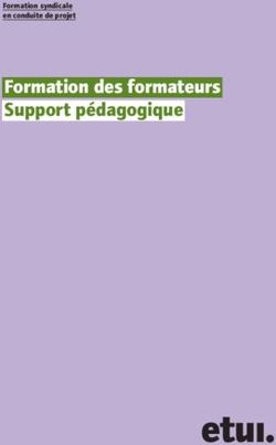 Formation des formateurs Support pédagogique - Formation syndicale en conduite de projet