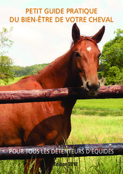 PETIT GUIDE PRATIQUE DU BIEN-ÊTRE DE VOTRE CHEVAL - POUR TOUS LES DÉTENTEURS D'ÉQUIDÉS