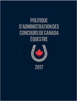 POLITIQUE D'ADMINISTRATION DES CONCOURS DE CANADA ÉQUESTRE 2017