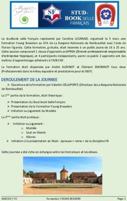 DEROULEMENT DE LA JOURNEE - ADECSIF