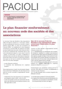 Le plan financier conform&eacute;ment au nouveau code des soci&eacute;t&eacute;s et des associations - IPCF