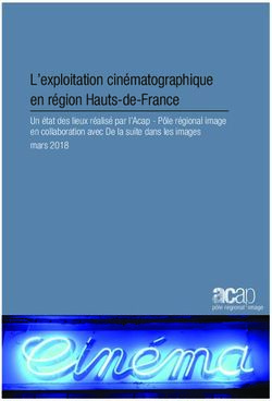 L'exploitation cinématographique en région Hauts-de-France - Un état des lieux réalisé par l'Acap - Pôle régional image en collaboration avec De ...