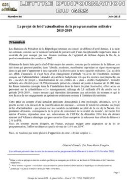 Le projet de loi d'actualisation de la programmation militaire 2015-2019