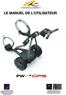 LE MANUEL DE L'UTILISATEUR - GPS - PowaKaddy